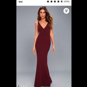Maroon Lulus Dress